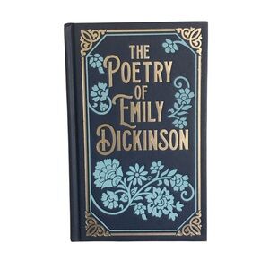 NWT The Poetry of Emily Dickinson - Elegant Blue & Gold Edition Hardback